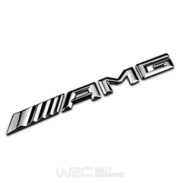 EMBLEME LOGO AUTOCOLLANT AMG CHROME POUR MERCEDES